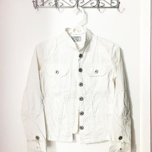 White denim jacket